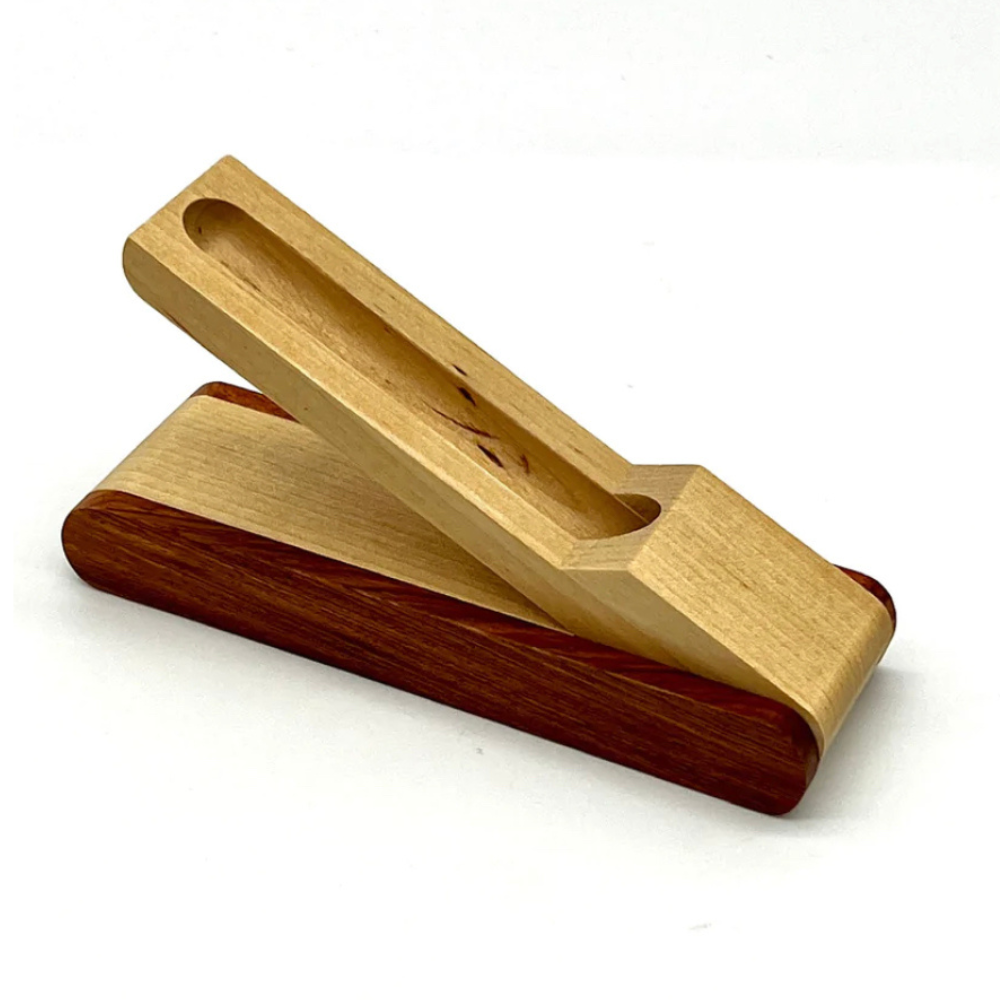 Deluxe Hardwood Personizable Pen Holder Storage Display Case