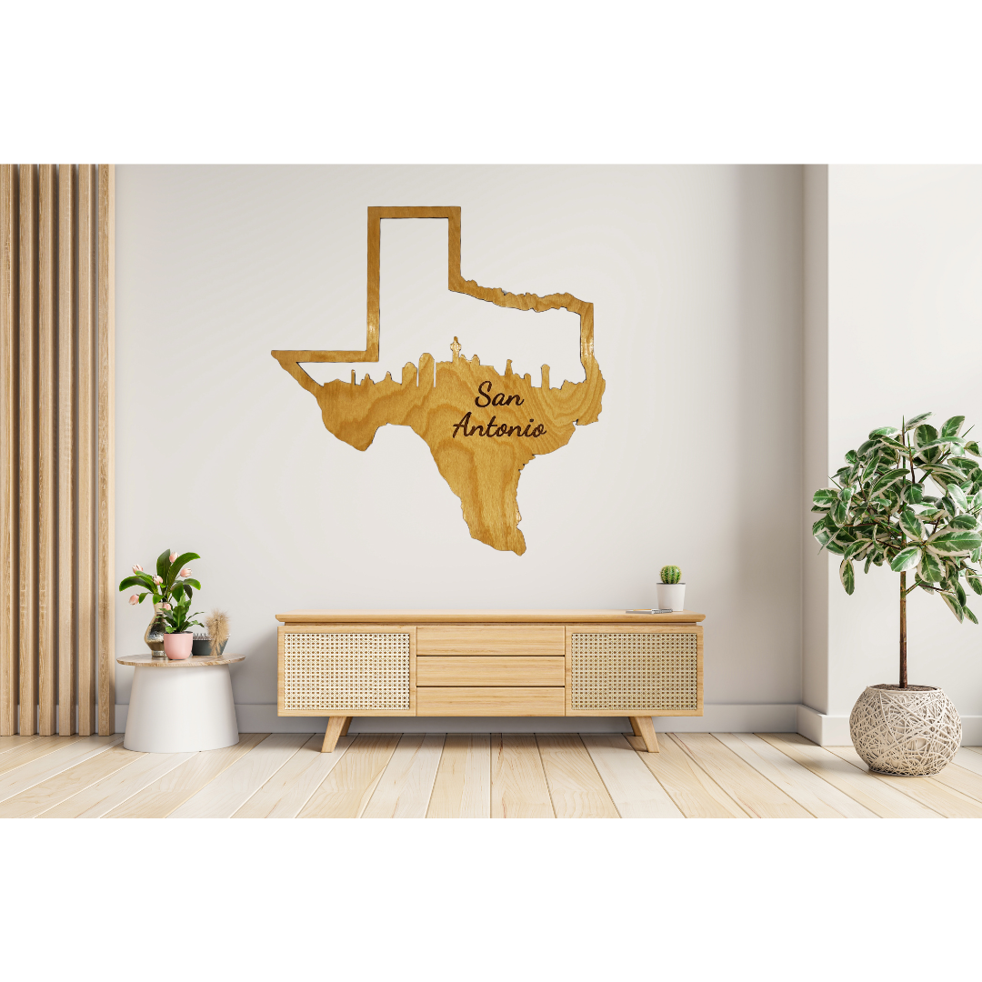 Texas Cities Wall Art