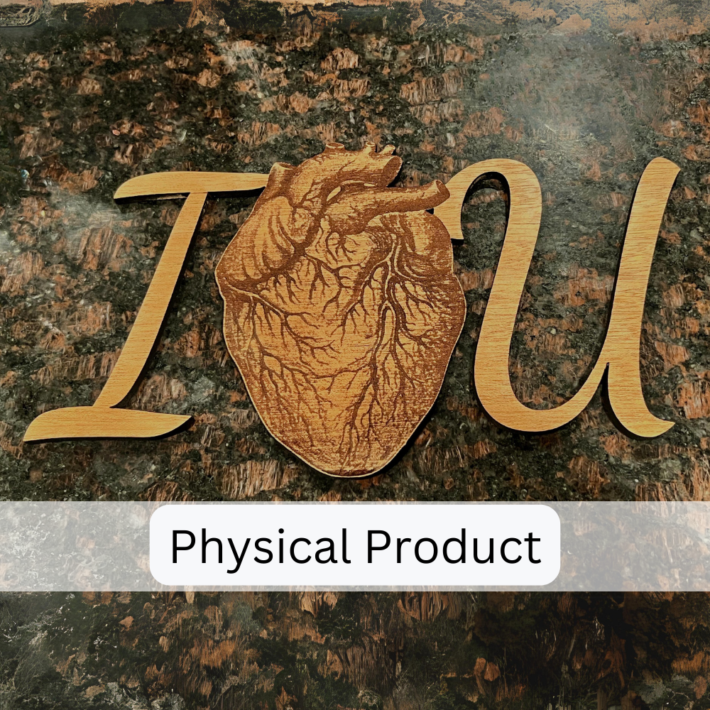 I Heart U (I love you) Decoration / Wall Hanging