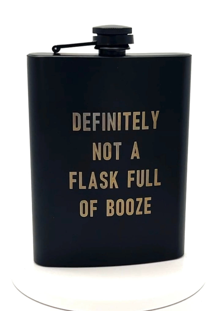 Laser-Engraved Flask, 8oz 304 Stainless - Zeman Woodcrafts