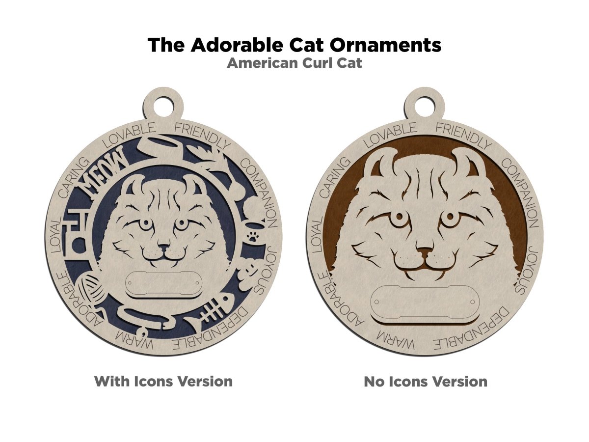 Cat's Meow Ornament / Tag - Zeman Woodcrafts