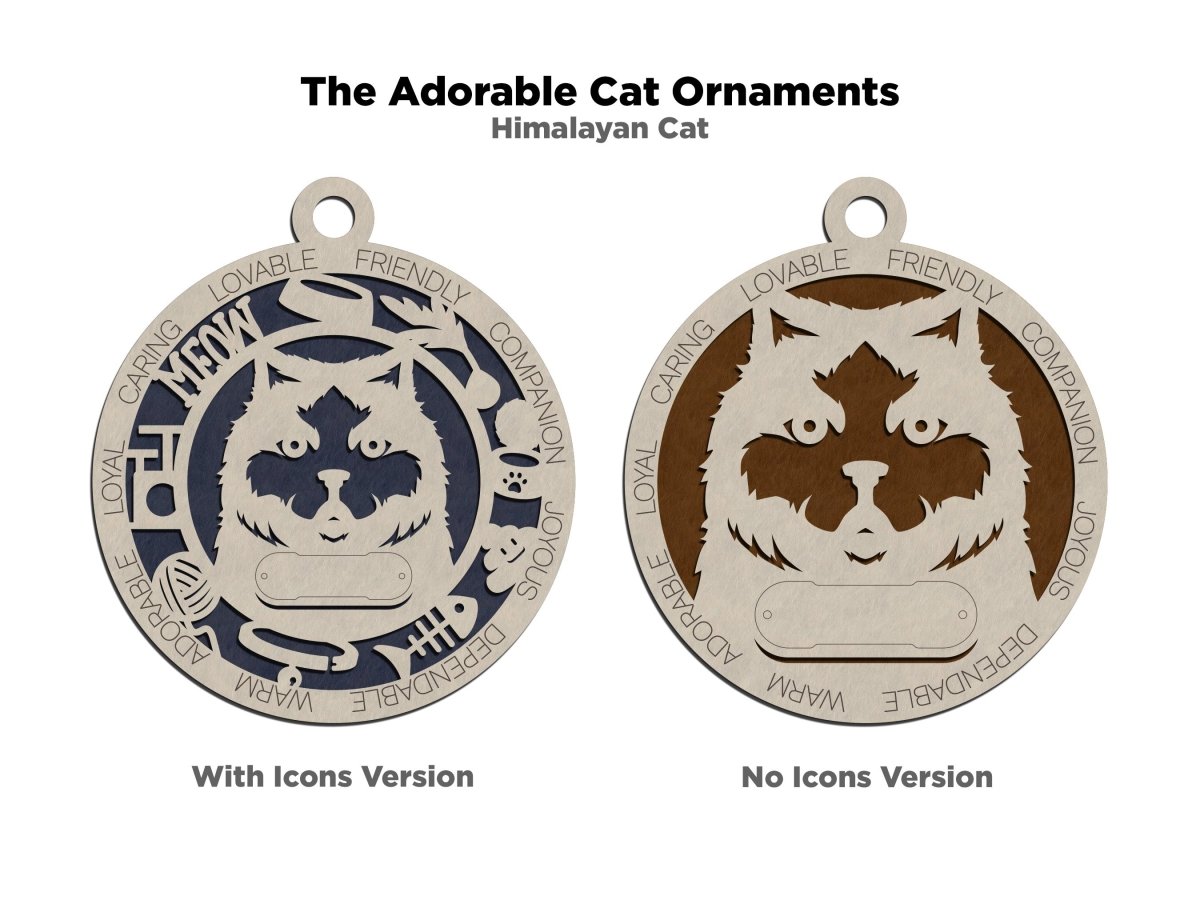 Cat's Meow Ornament / Tag - Zeman Woodcrafts