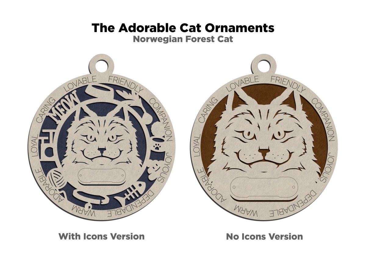 Cat's Meow Ornament / Tag - Zeman Woodcrafts