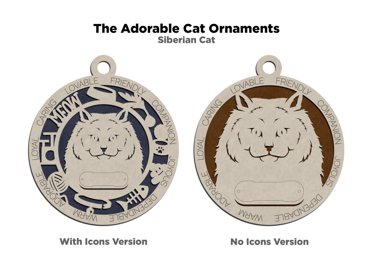 Cat's Meow Ornament / Tag - Zeman Woodcrafts