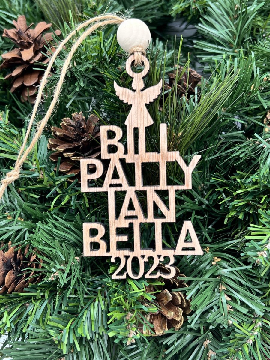 Custom Name Ornaments - Zeman Woodcrafts