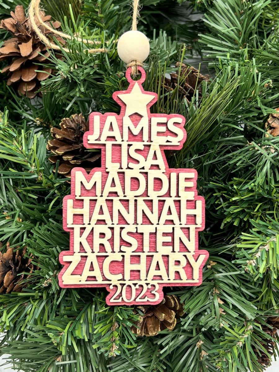 Custom Name Ornaments - Zeman Woodcrafts