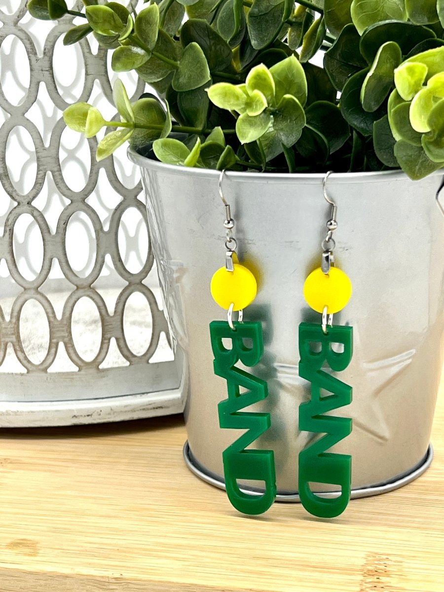 Deland High School Bulldogs Earrings - Zeman Woodcrafts