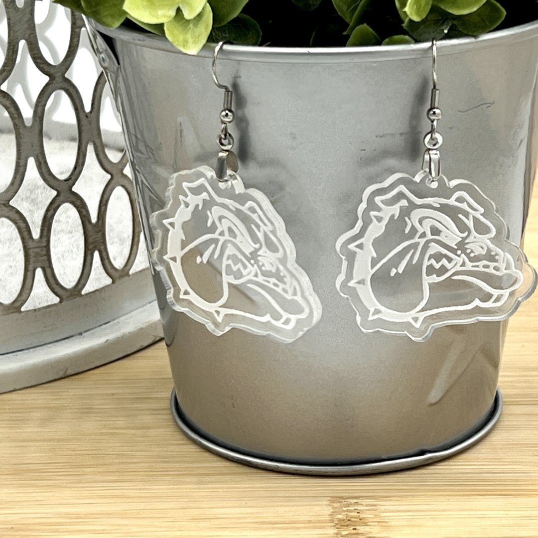 Deland High School Bulldogs Earrings - Zeman Woodcrafts