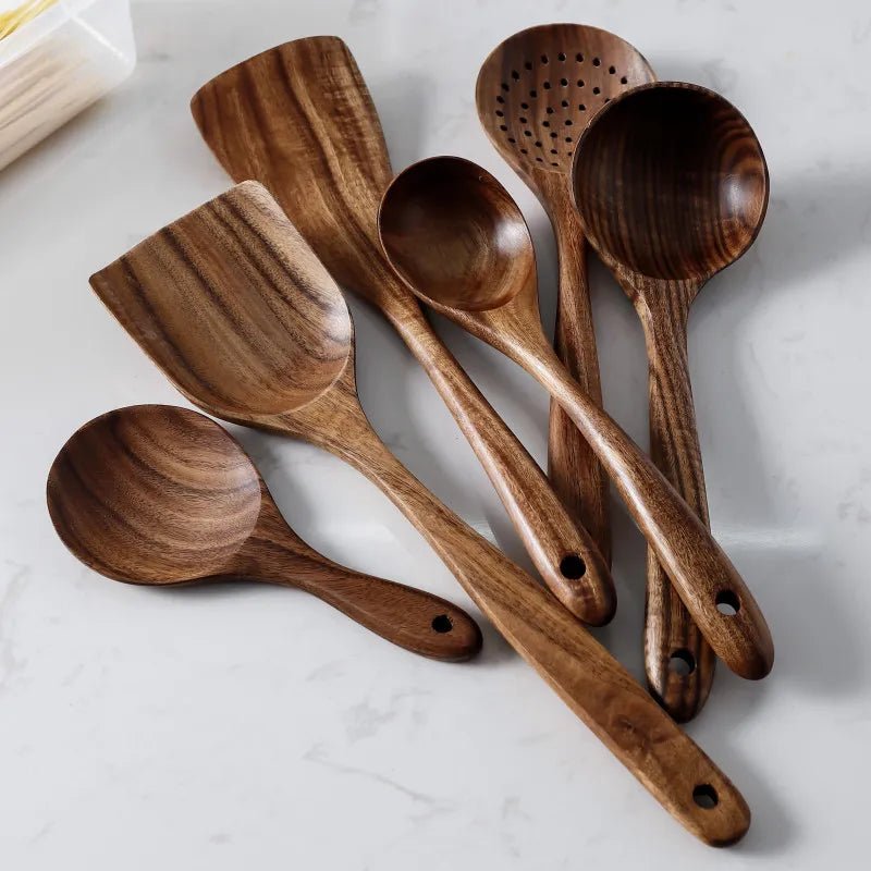 Emma Measuring Spoon Set, Teak - Muubs @ RoyalDesign