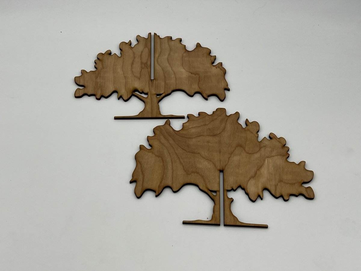 DIY Decorate Your Own Trees Architectural - Set of 6 Trees (12 pc) - Zeman Woodcrafts