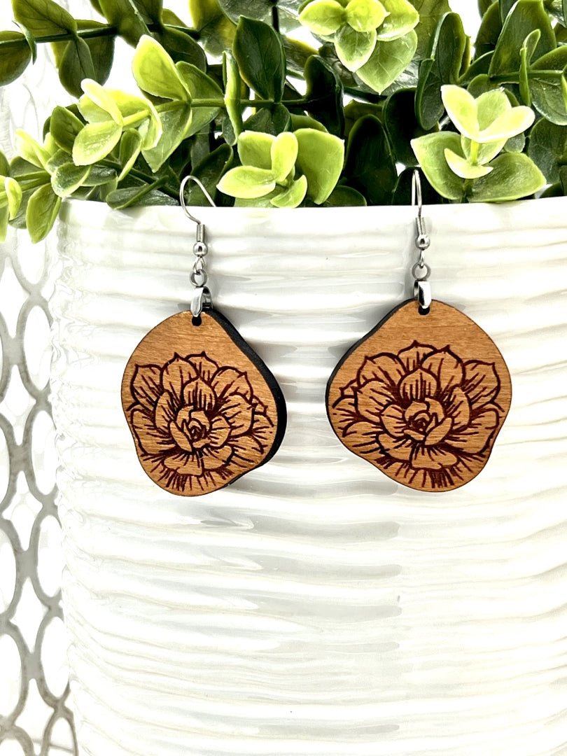 Exotic Wood Earrings by ZW Studio - Zeman Woodcrafts