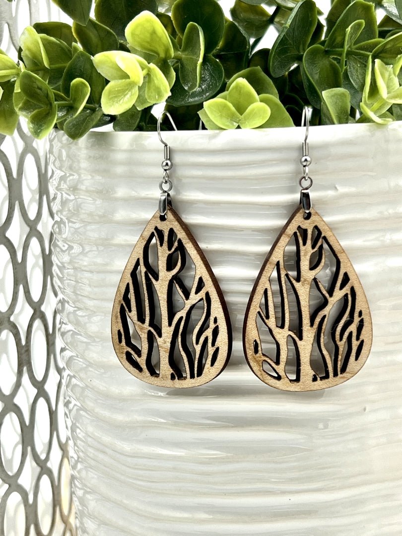 Exotic Wood Earrings by ZW Studio - Zeman Woodcrafts