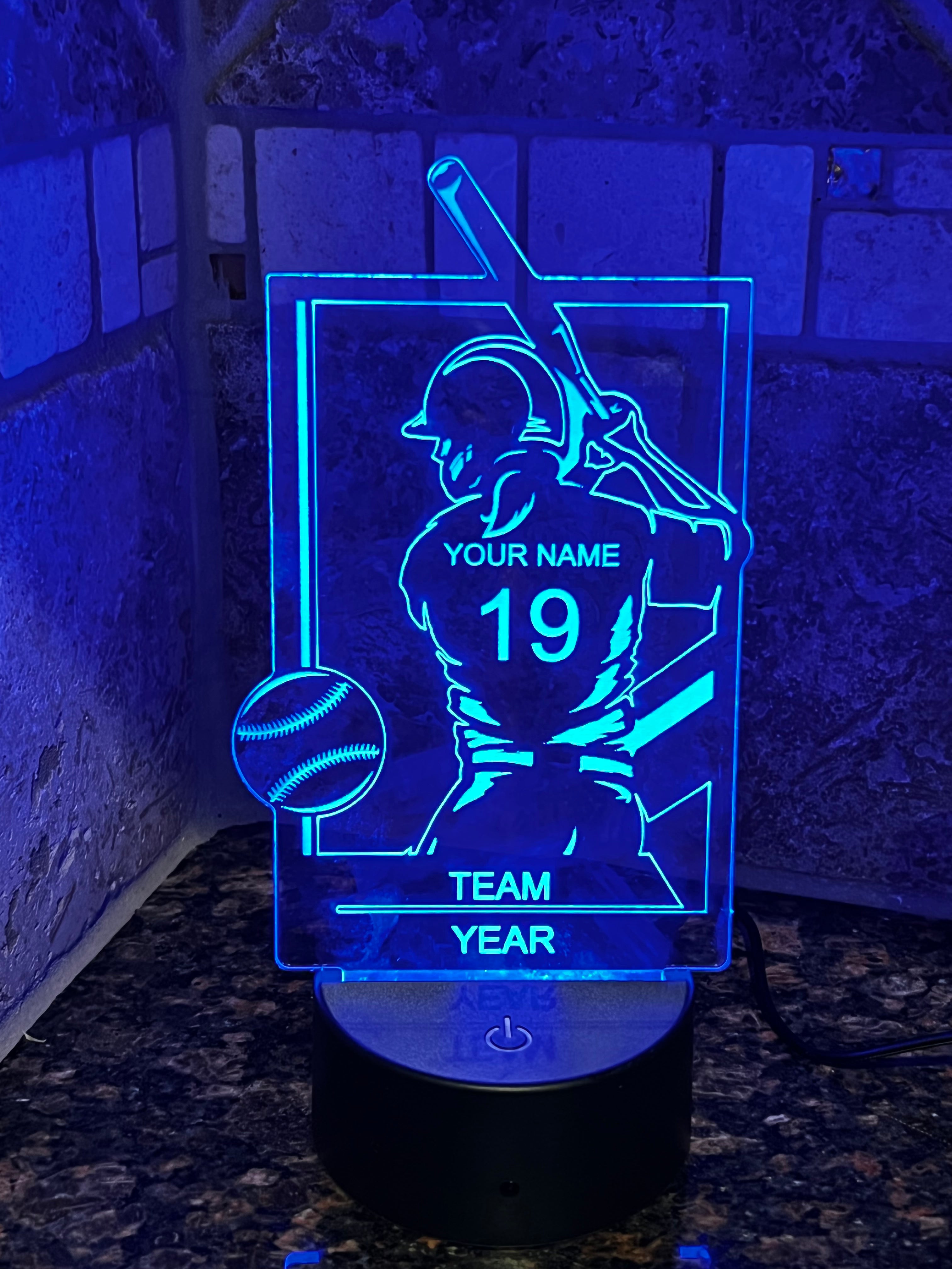 Sports Acrylic Light-Up Sign
