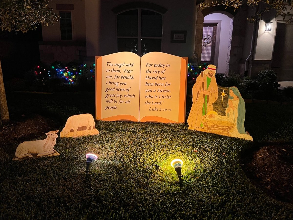 Large Outdoor Wood Nativity Scene - Zeman Woodcrafts