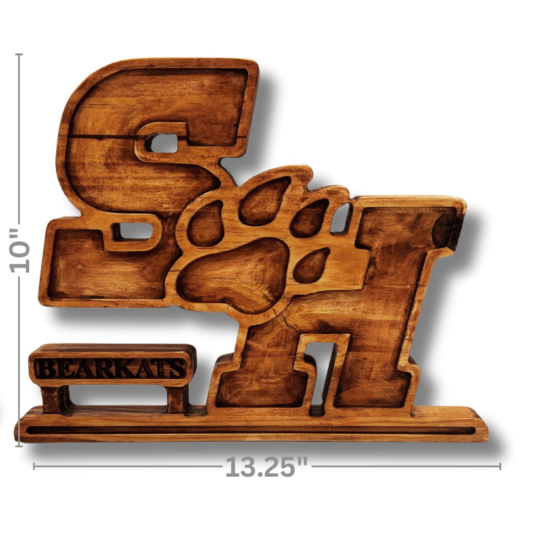 Sam Houston State University Carved Wooden Decor - Zeman Woodcrafts