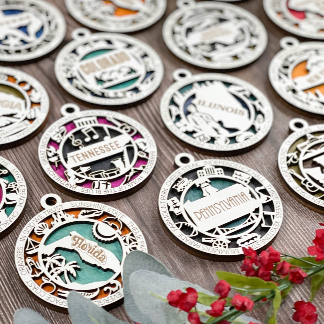 State Ornaments - Zeman Woodcrafts