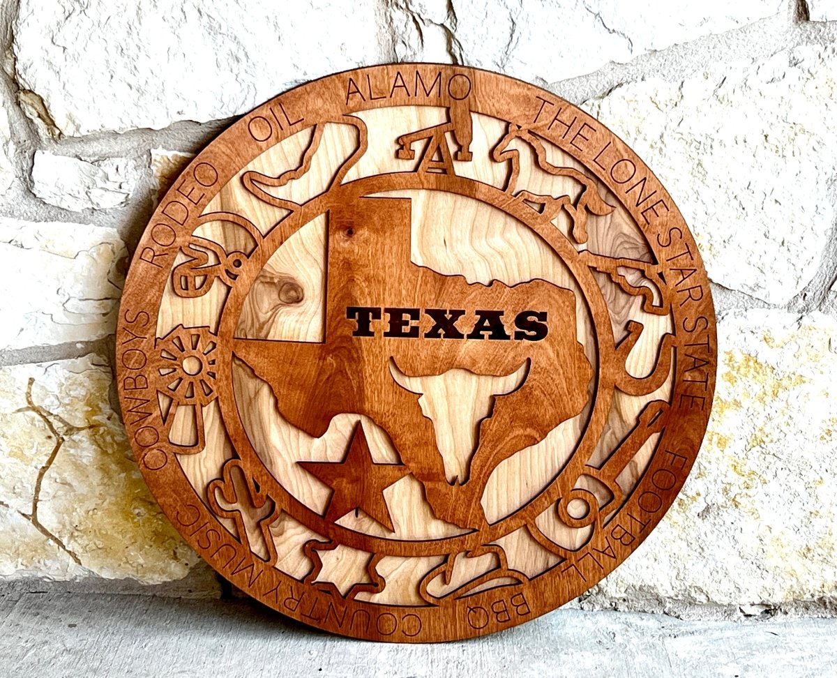 Texas Wall Art - Zeman Woodcrafts