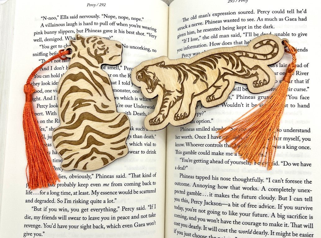 Tiger Bookmark - Zeman Woodcrafts