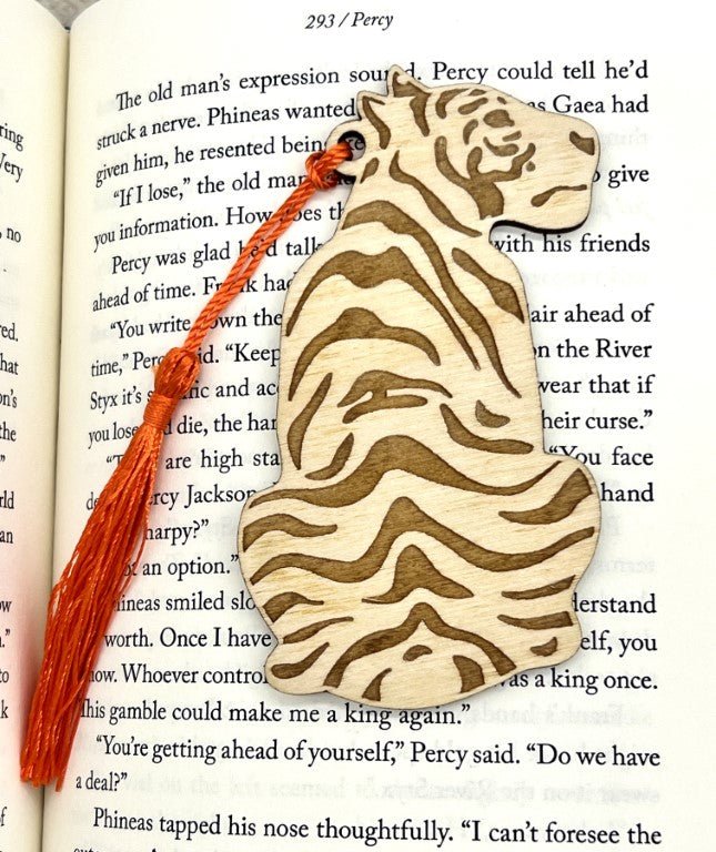 Tiger Bookmark - Zeman Woodcrafts