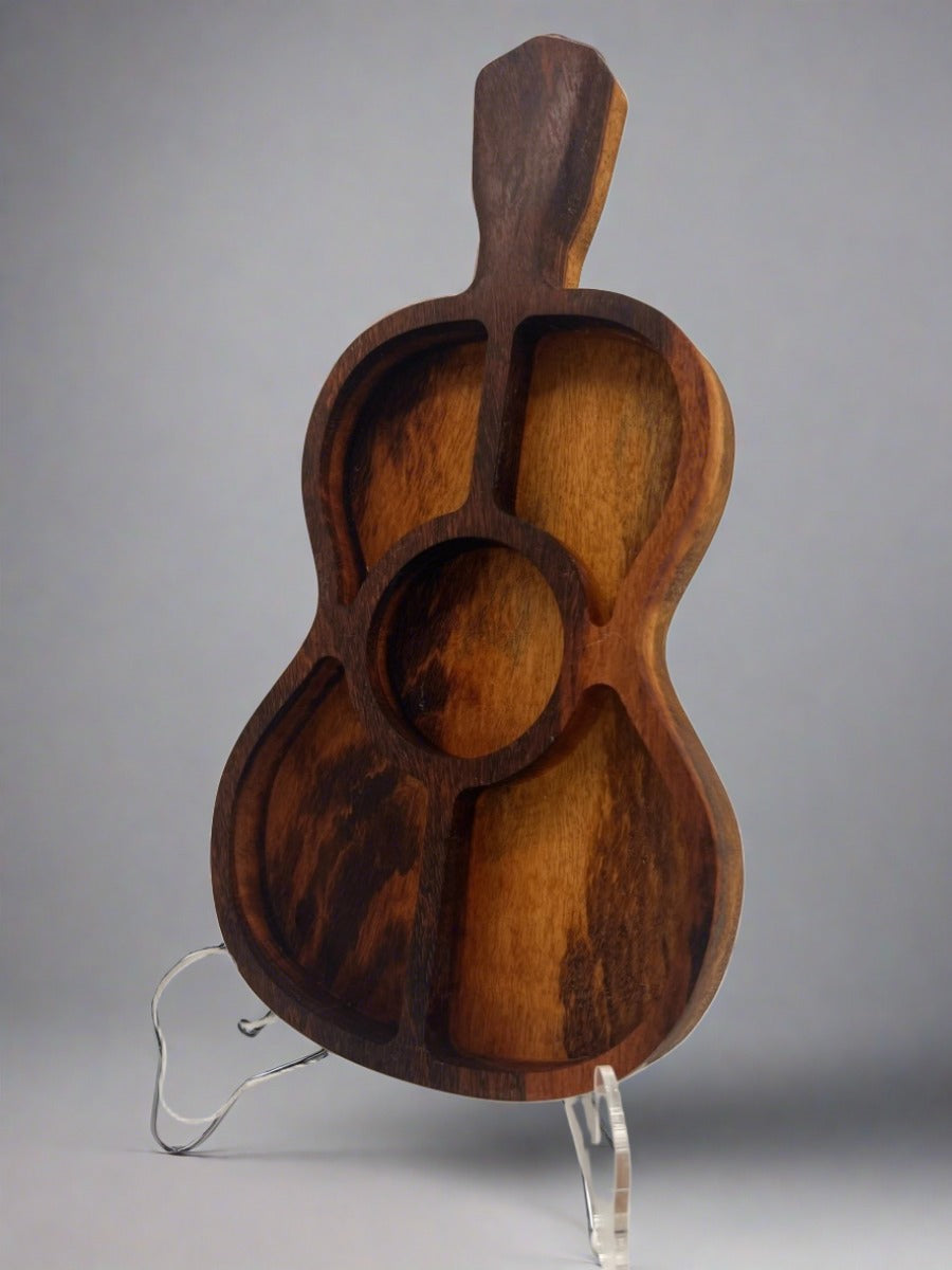 Tigerwood Guitar Tray - Zeman Woodcrafts