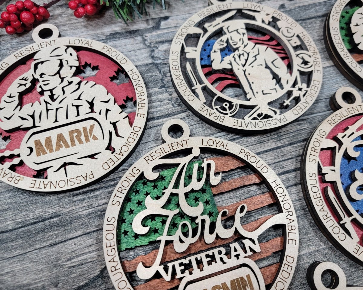 US Air Force Ornaments - Zeman Woodcrafts