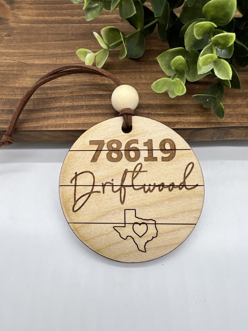 Zip Code Ornament - Zeman Woodcrafts