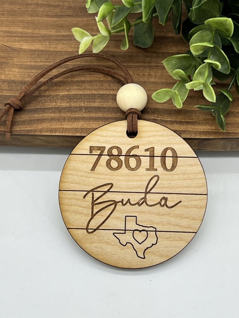 Zip Code Ornament - Zeman Woodcrafts