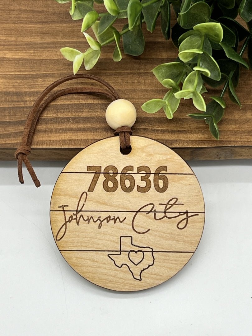 Zip Code Ornament - Zeman Woodcrafts