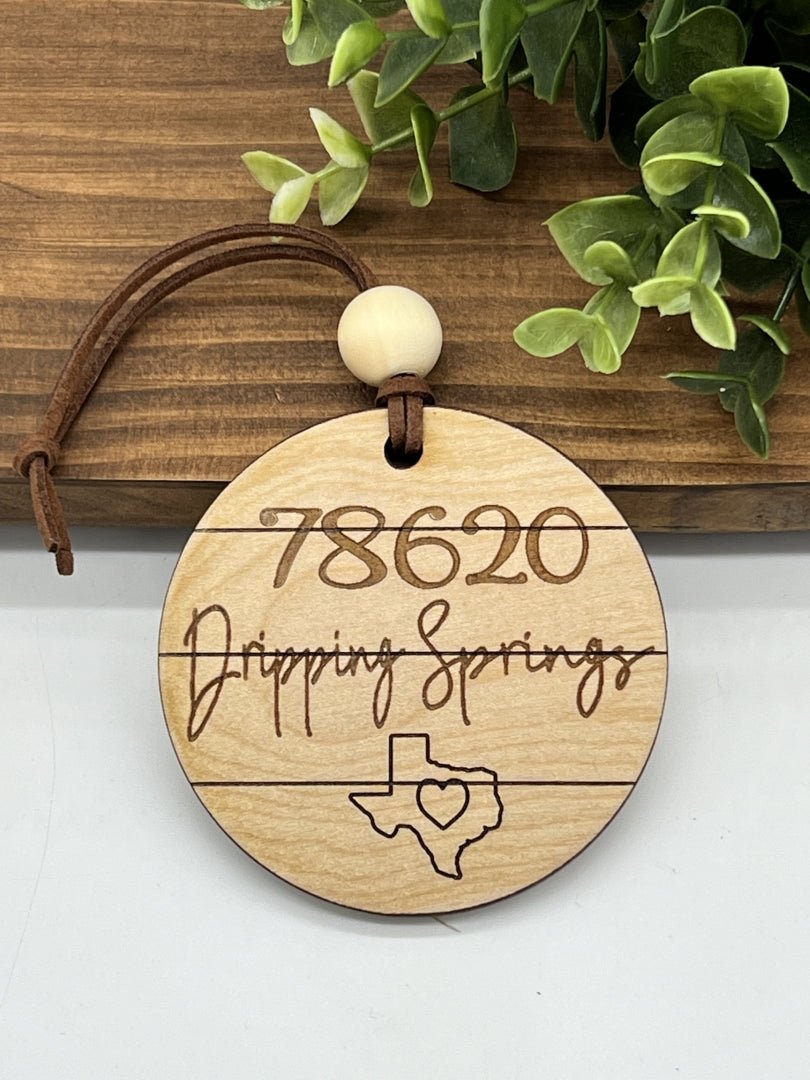 Zip Code Ornament - Zeman Woodcrafts