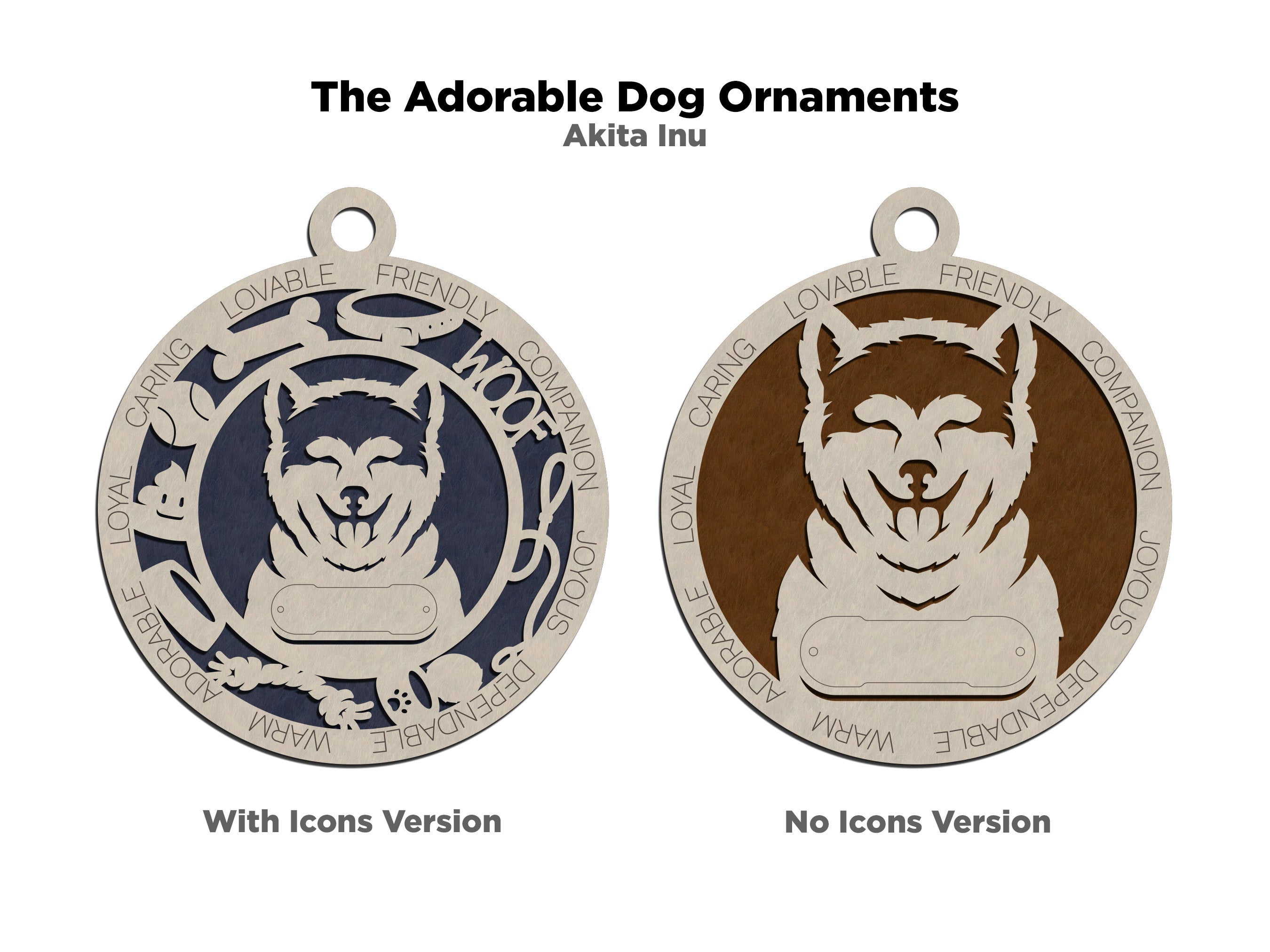 Dog Ornaments Breeds A-D