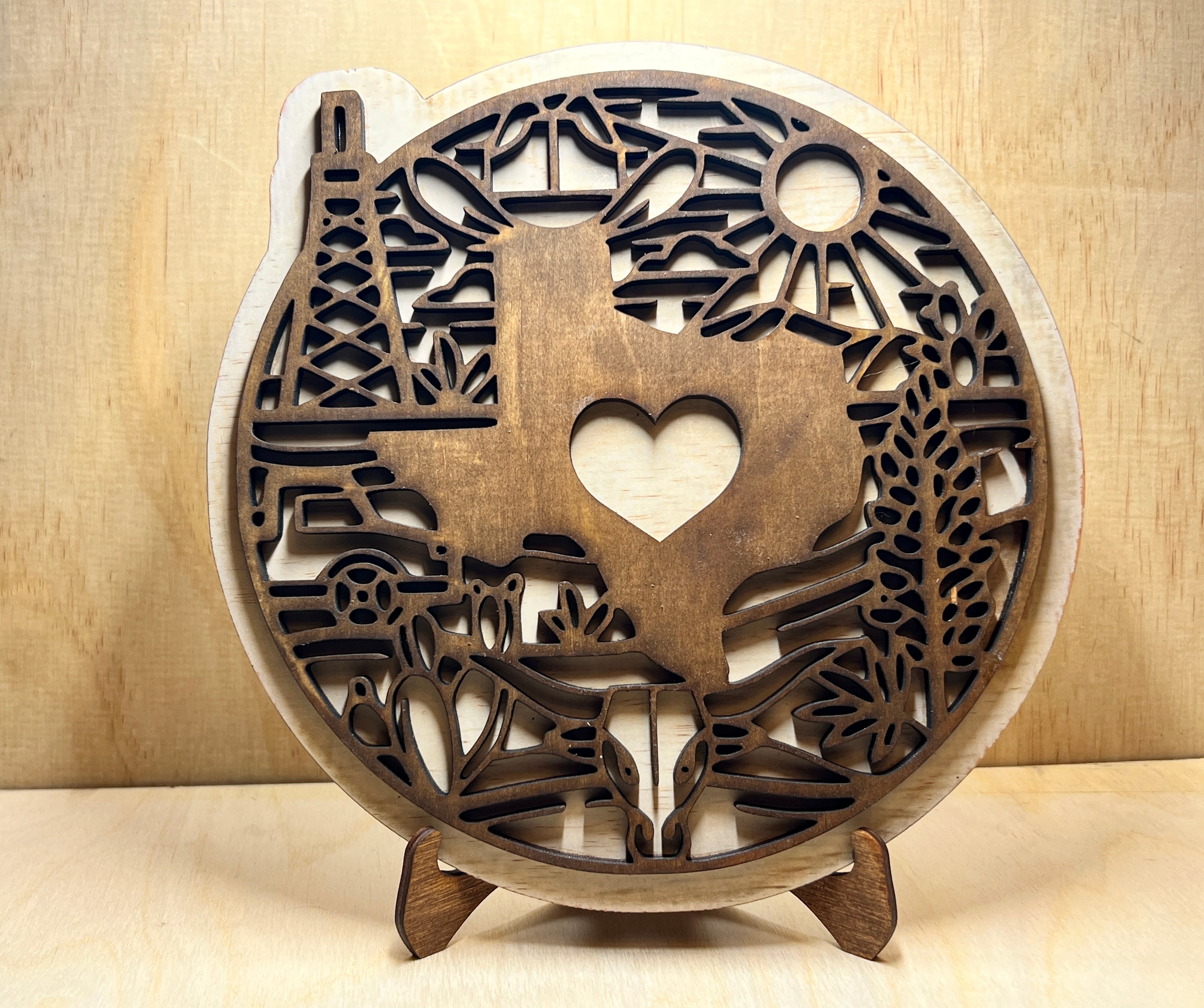 Texas Line Art wood sign- Choose your state!