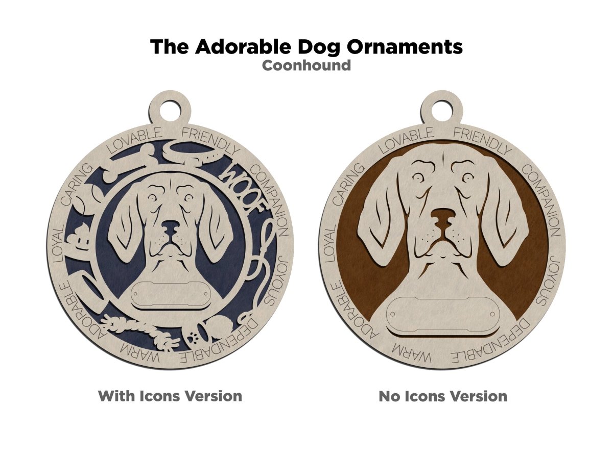 Dog Ornaments Breeds A-D - Zeman Woodcrafts