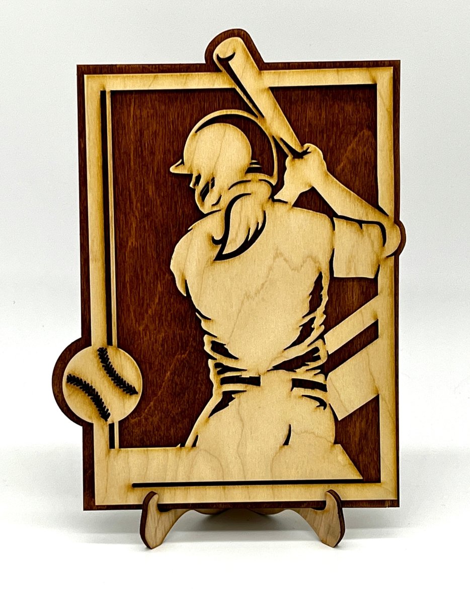 Sports Plaque Softball - Zeman Woodcrafts
